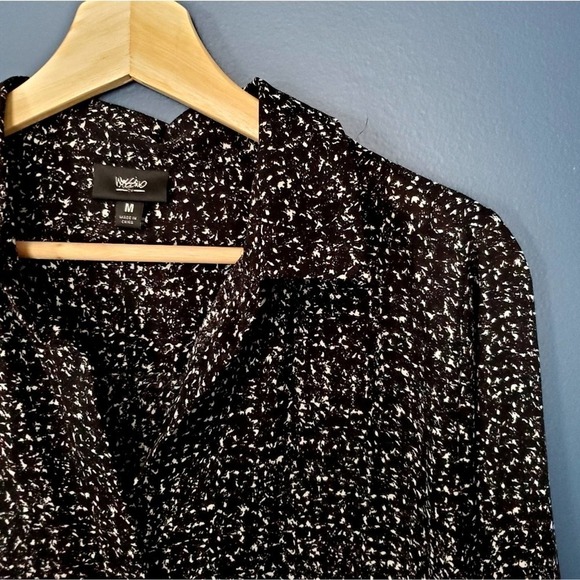 Mossimo Black & White Button Down Sz M - Picture 2 of 8